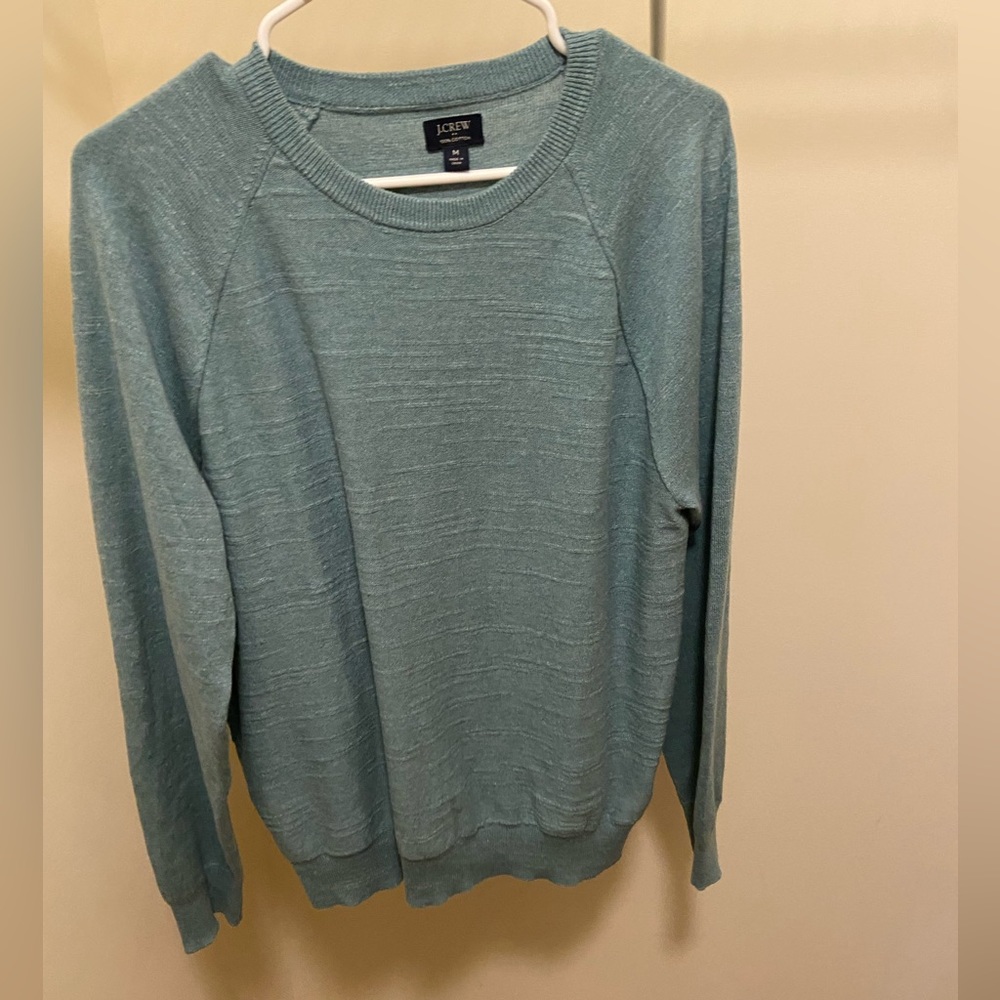 J. Crew Aqua seawater crewneck sweater
